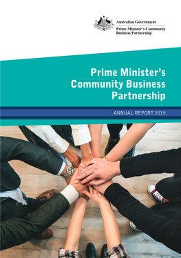 Prime Minister's Community Business Partnership ANNUAL REPORT 2015