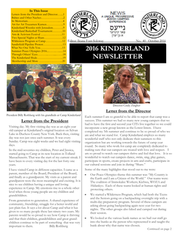 Newsletter 2016