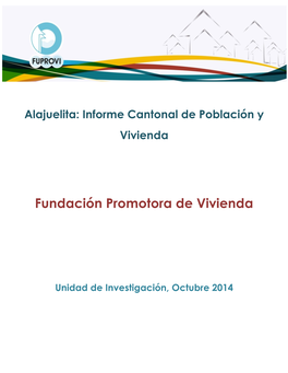 Alajuelita: Informe Cantonal De Población Y Vivienda