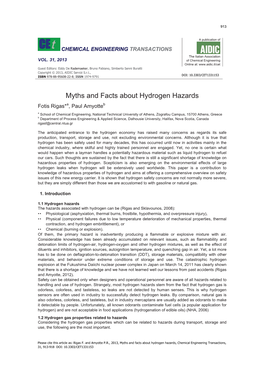 Myths and Facts About Hydrogen Hazards