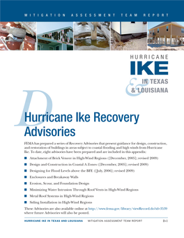 Hurricane Ike Recovery Advisories D