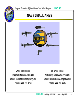 Navy Small Arms