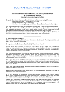 Buckfastleigh West Parish Council