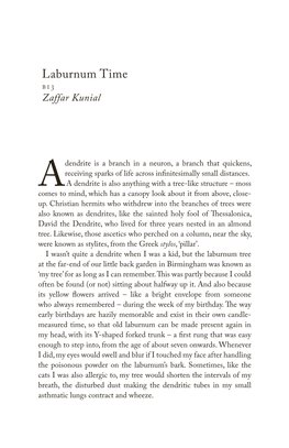 Zaffar Kunial: 'Laburnum Time'