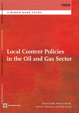 Local Content Policies in the Oil and Gas Sector