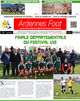 Ardennes Foot Journal D’Informations Du District Des Ardennes De Football