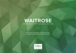 Waitrose Cromer Road, North Walsham, Nr28 0Nb