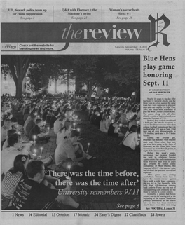 Blue Hens Play Gatne Honoring Sept. 11