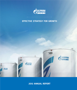 Effective Strategy for Growth 2012 Annual Report