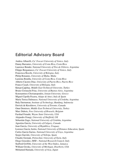 Editorial Advisory Board