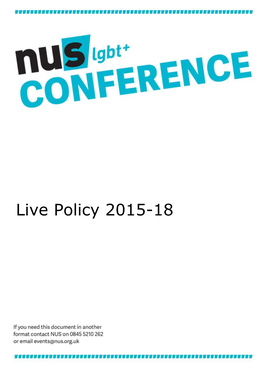 Live Policy 2015-18