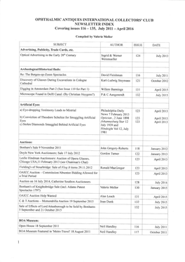 Covering Issues 116 - 135, July 20Ll -Apriil20l6