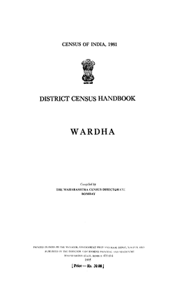 District Census Handbook, Wardha