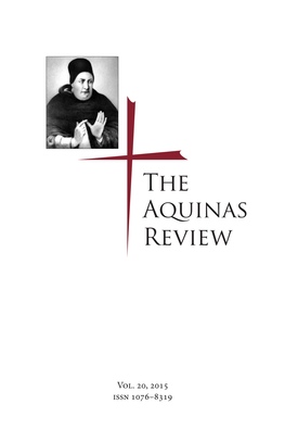 The Aquinas Review