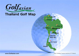 Thailand Golf Map Chiang Rai