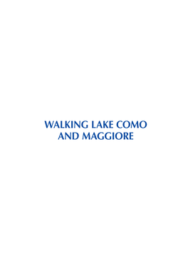 WALKING LAKE COMO and MAGGIORE About the Author Gillian Price Was Born in England but Moved to Australia When Young