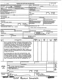 Delivery Order No. NRC-21-04-233