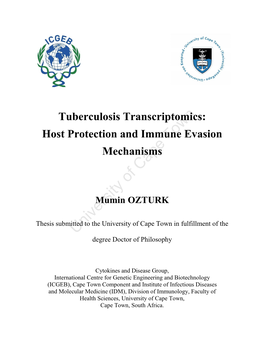 Tuberculosis Transcriptomics