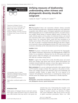 Unifying Measures of Biodiversity: Understanding When Richness And