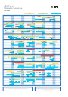 2021 UCI ROAD INTERNATIONAL CALENDAR Men Elite