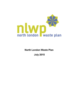 North London Waste Plan July 2015