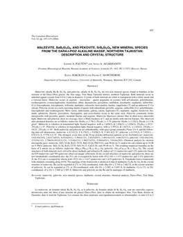 Description and Crystal Structure