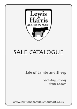Sale Catalogue