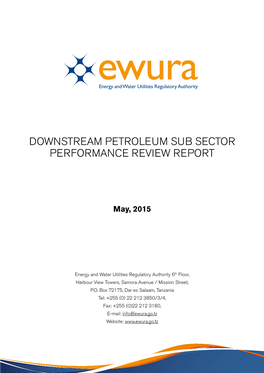 Downstream Petroleum Sub Sector Performance Review Report