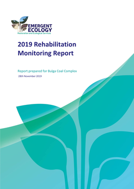 2019 Rehabilitation Monitoring Report