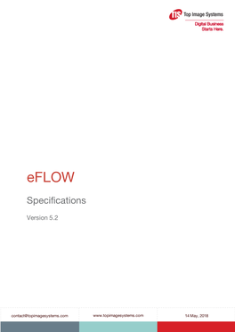 Eflow Specifications