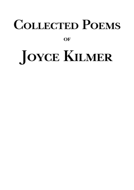 Joyce Kilmer