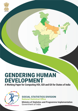 Gendering Human Development a Working Paper For