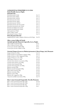 CATALOGUE LA TOMATERIE 15/11/2016 Paolo