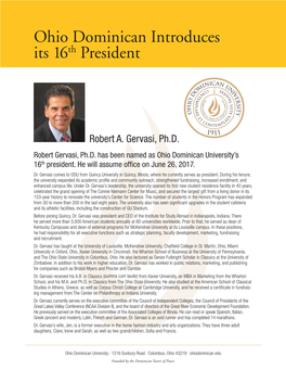 Ohio Dominican Introduces Its 16Th President