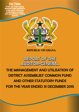 Report of the Auditor-General on the Management