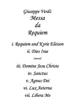 Messa Da Requiem