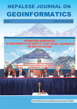 Nepalese Journal on Geoinformatics -17, 2075 | 73 Director