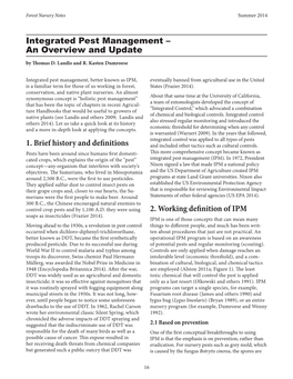 Integrated Pest Management – an Overview and Update by Thomas D