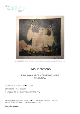 Unique Editions Paulina Surys + Zane