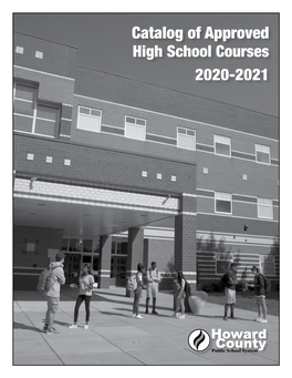 2020-2021 Catalog of Approved High School Courses