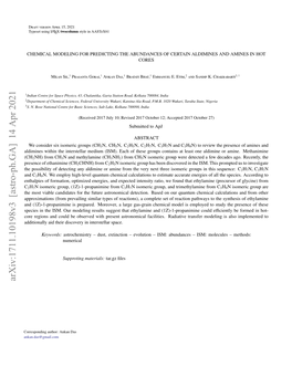 Arxiv:1711.10198V3 [Astro-Ph.GA] 14 Apr 2021