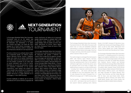 La Euroleague Basketball Adidas Next Generation Tournament Entra