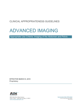 Advanced Imaging