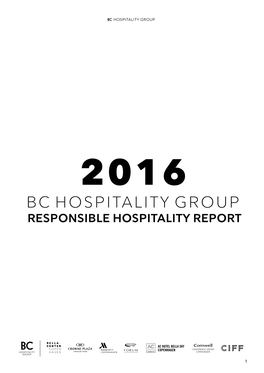 Bc Hospitality Group Responsible Hospitality Report