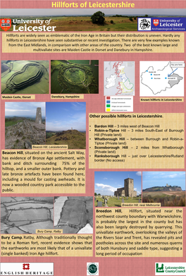 Hillforts of Leicestershire