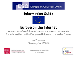 Information Guide Europe on the Internet