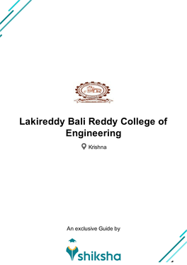 Lakireddy Bali Reddy College of Engineering