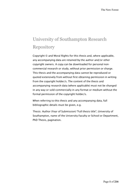 University of Southampton Research Repository