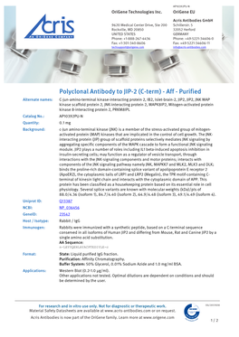 Polyclonal Antibody to JIP-2 (C-Term)