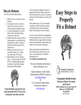 Easy Steps to Properly Fit a Bicycle Helmet